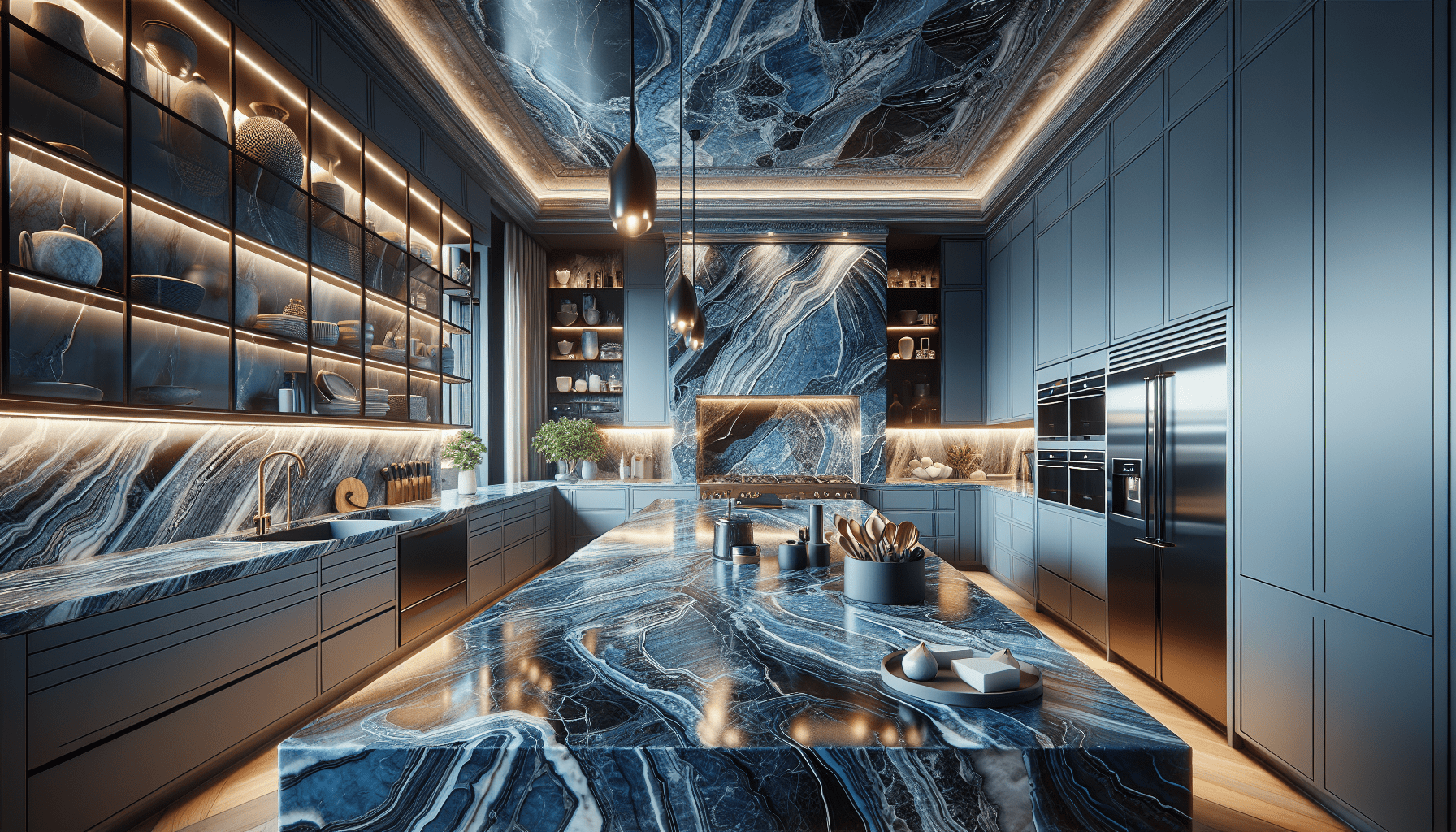 Blue Marble Countertops: Elevate Your Space with Timeless Elegance ...
