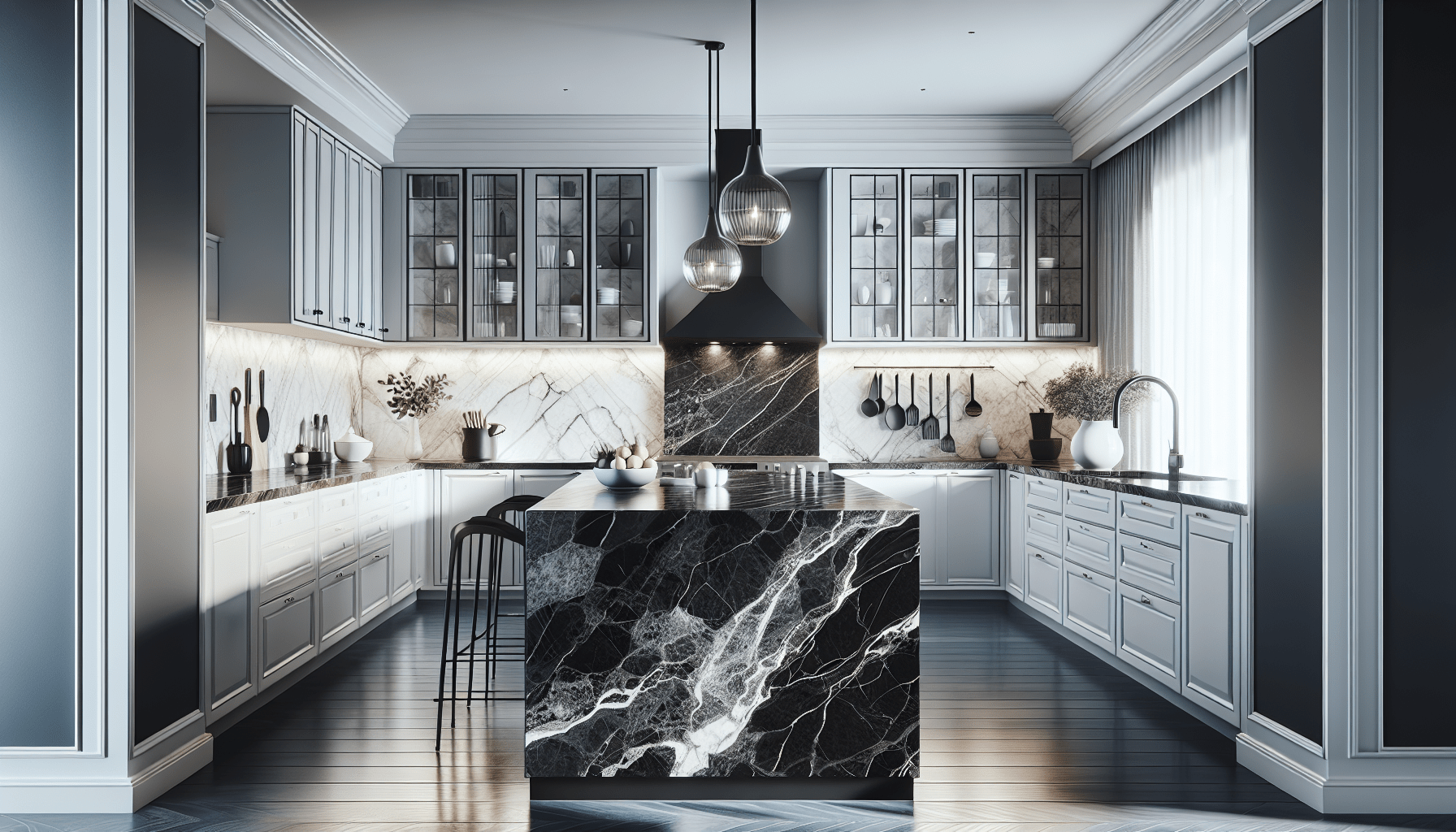 Elegant Black Granite Countertops: Elevate Your Kitchen Design – Zicana ...