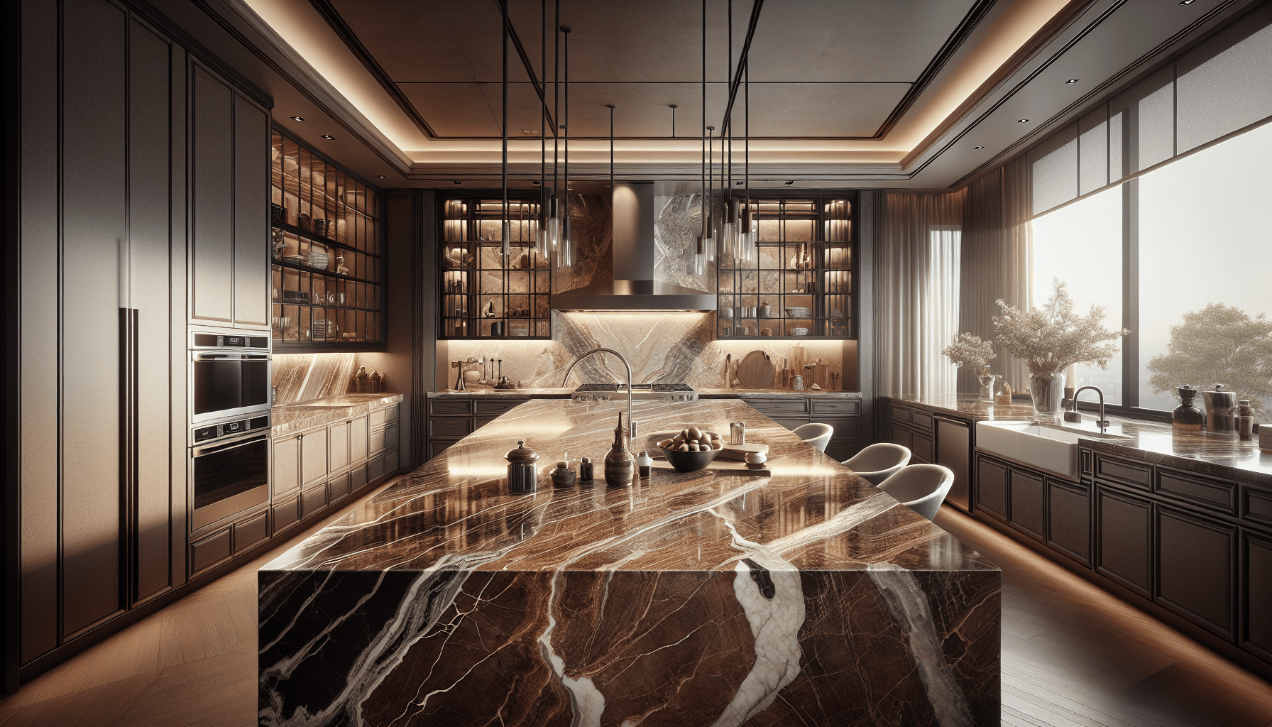 Brown Marble Kitchen Ideas