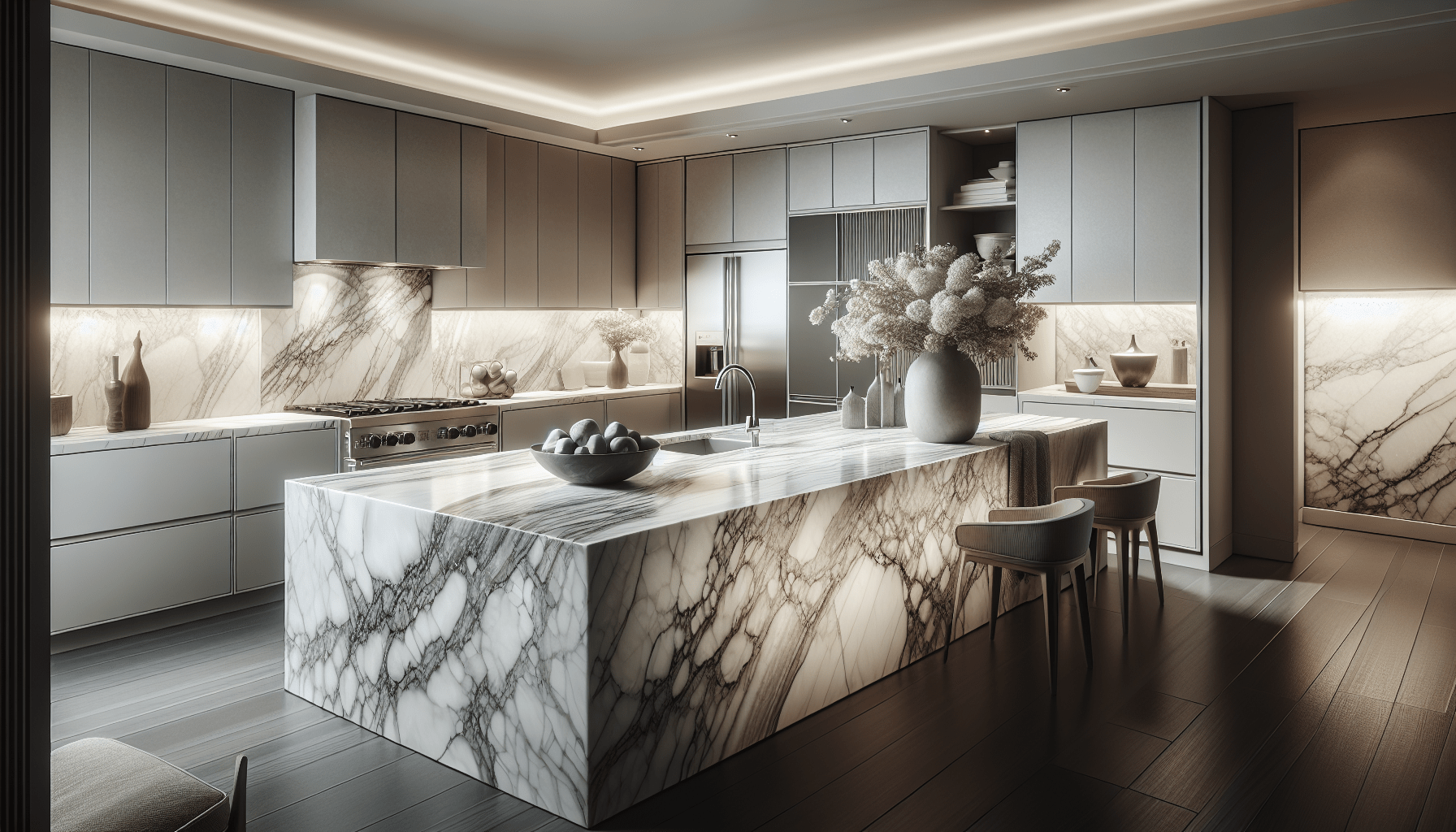 Elevate Home Design with Luxury Kitchen Marble Countertops – Zicana ...