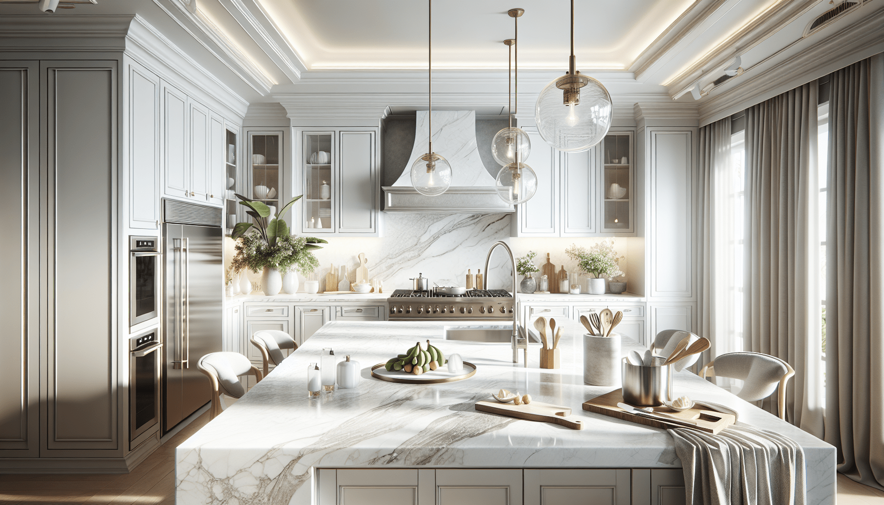 Elevate Homes with White Marble and Granite Countertops – Zicana Boutique