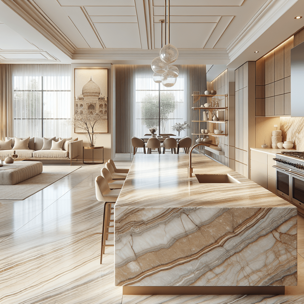 Elevate Interiors with Taj Mahal Quartzite Countertops and Slabs ...