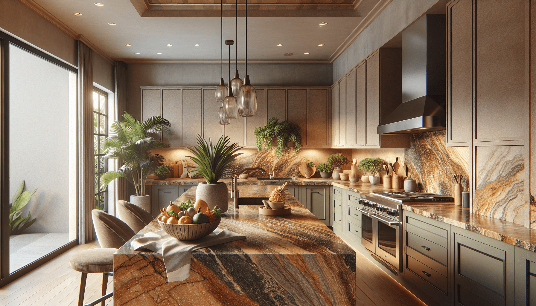 Elevate Interiors with Tropical Brown Granite Countertops – Zicana Boutique