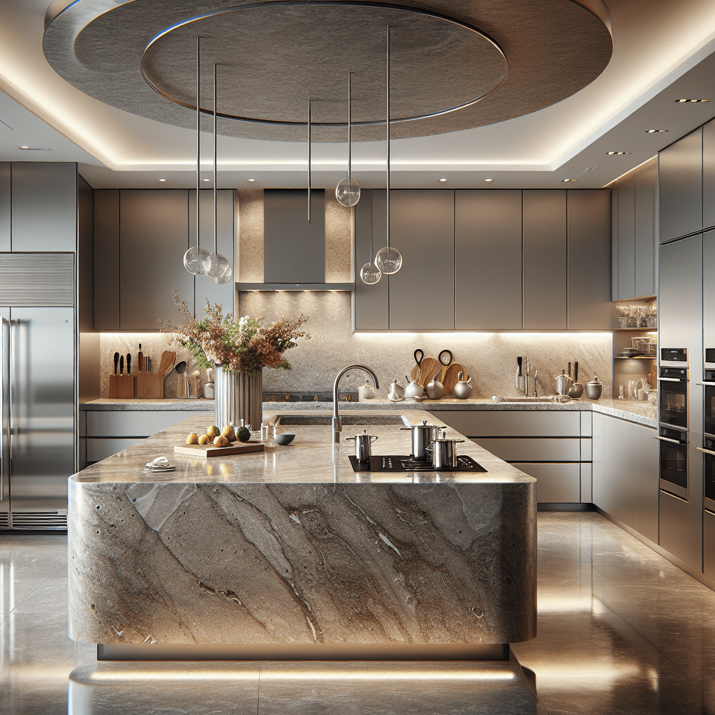 Elevate Spaces: Grey Brown Granite Countertops for Luxury Homes ...