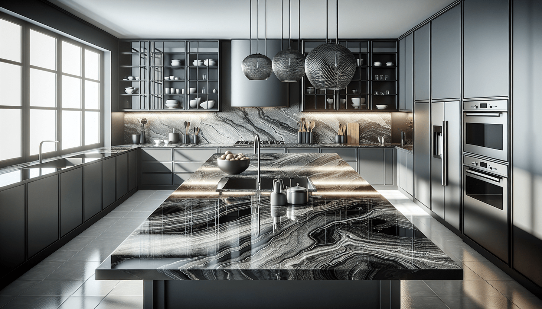 Elevate Spaces with Black and Grey Granite Countertops – Z Boutique by ...