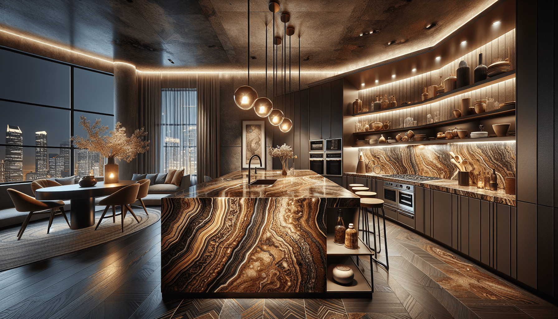 Elevate Spaces with Brown Fantasy Granite Countertops Solutions ...