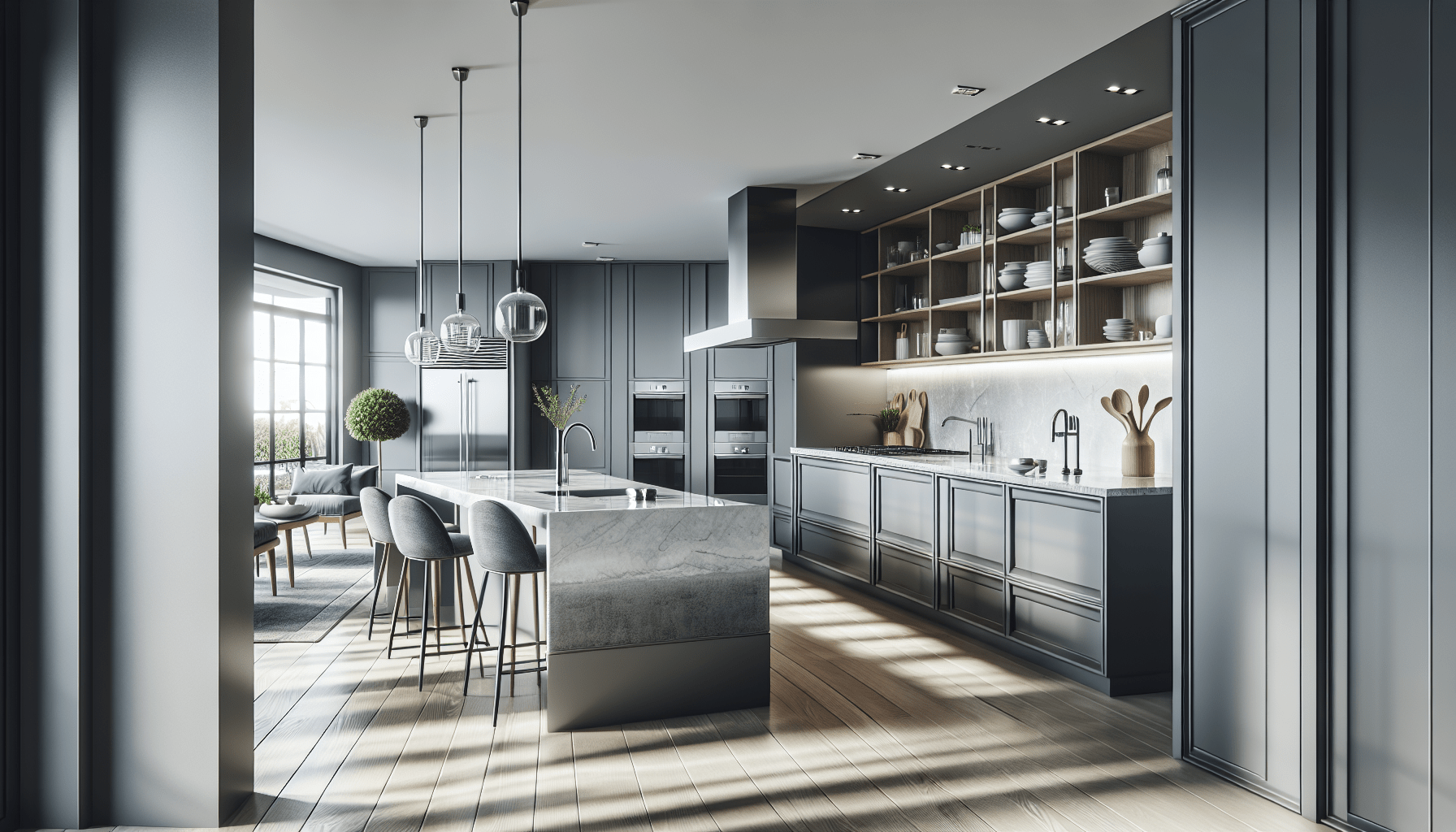 Gray Cabinets and Quartz Countertops: Elegant Solutions for Modern Hom ...