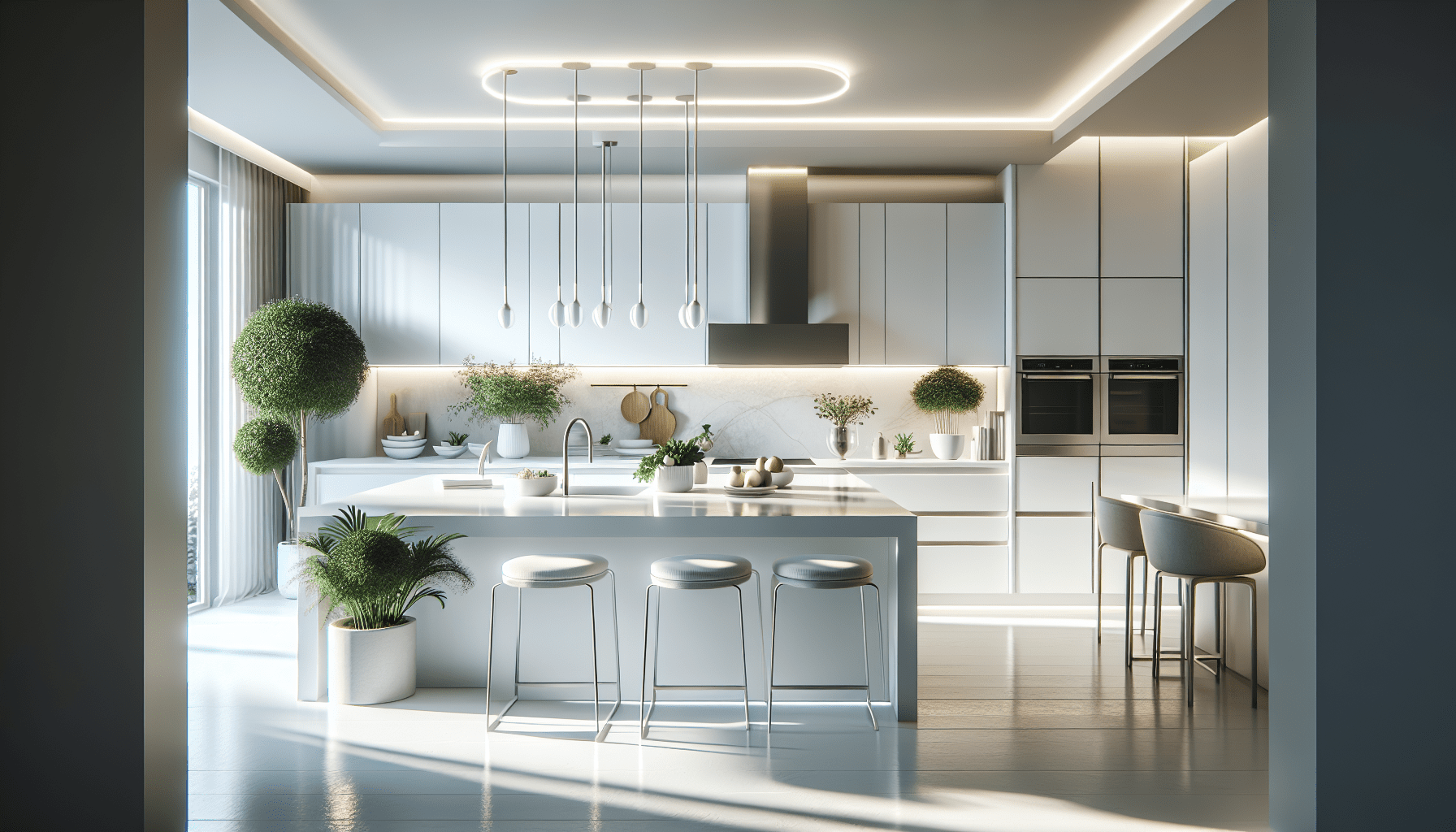 Transform Your Home with White Kitchens and Quartz Countertops – Zicana ...