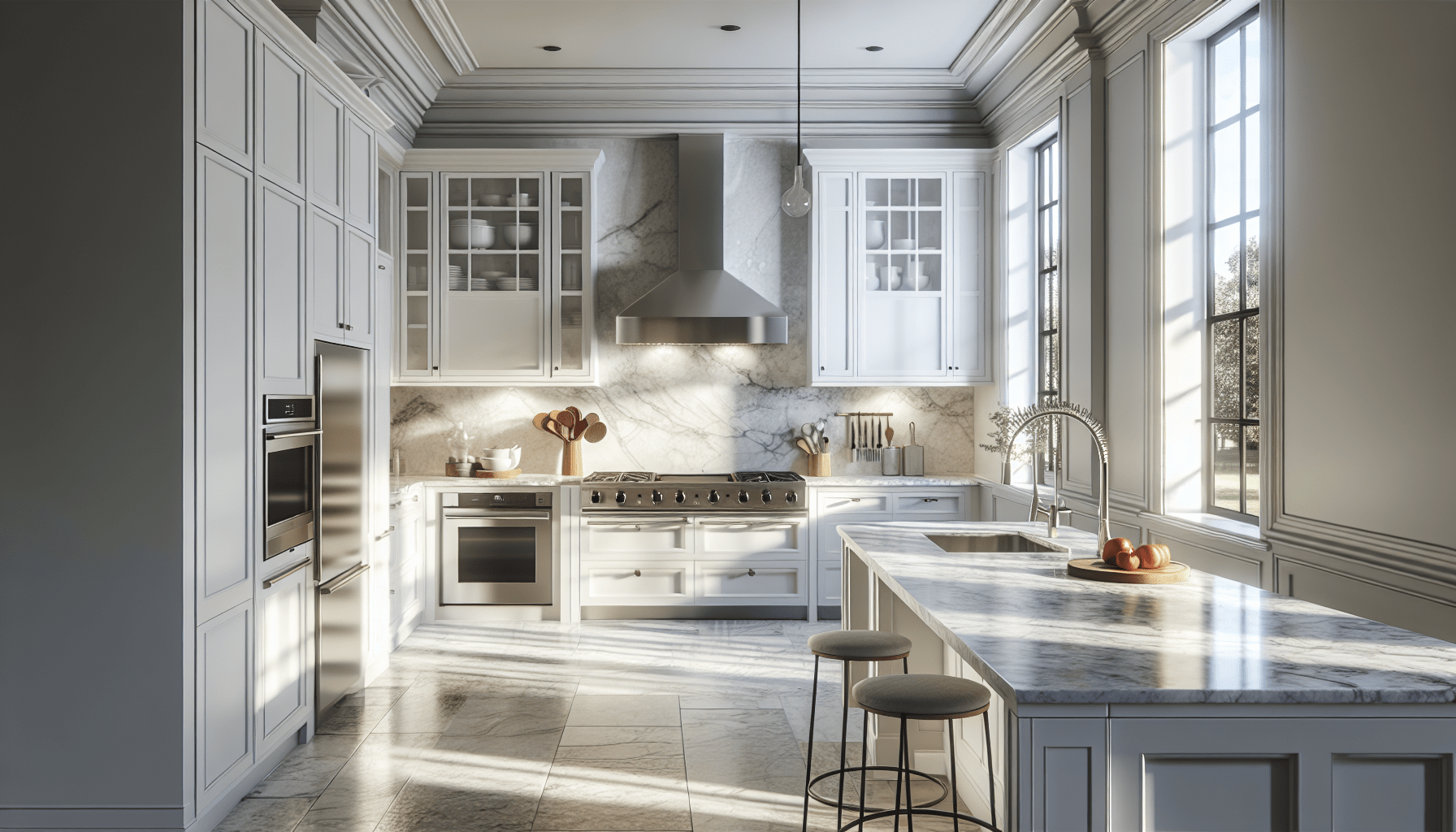 Transform Your Kitchen: Quartzite Countertops with White Cabinets for ...