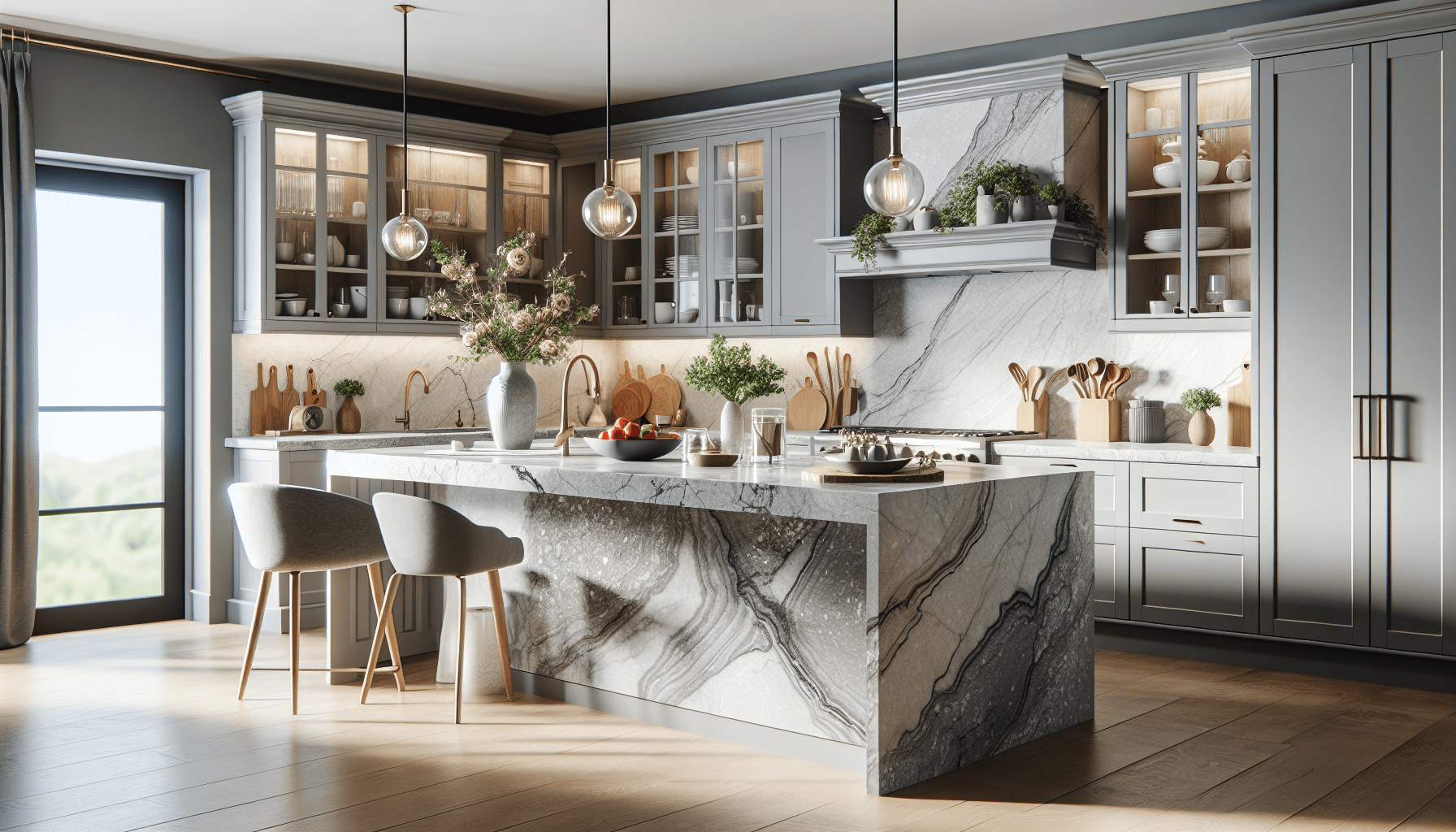 Transform Your Space with Elegant Grey Quartz Countertops – Zicana Boutique