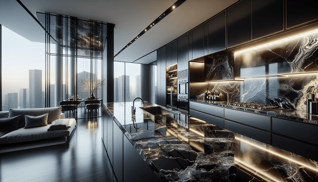 Cosmic Black Granite Countertops: Luxury & Elegance for Discerning Professionals - Z Boutique by Marble Couture