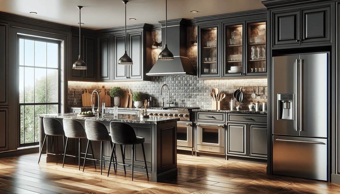 Dark Cabinets Light Granite Countertops: A Perfect Design Harmony - Z Boutique by Marble Couture