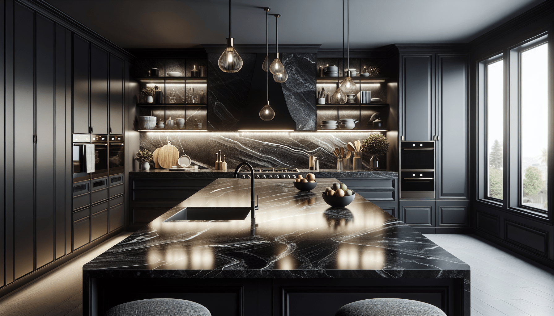 Discover the Elegance of Black Quartzite Countertops for Homes and Des ...