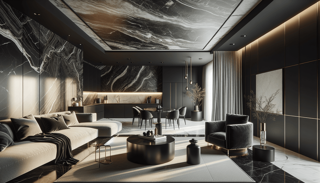 Elegance Elevated: Black Marble and Granite for Luxury Spaces - Z Boutique by Marble Couture