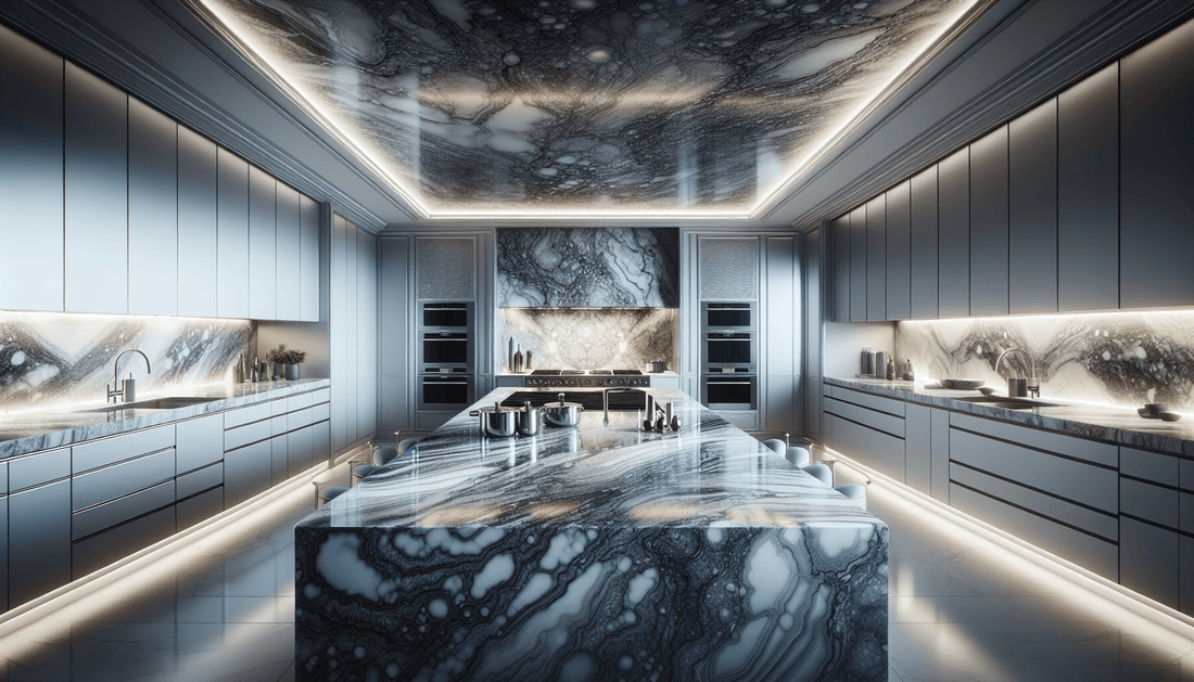 Elegance Transformed: Grey White Granite Countertops for Luxurious Spa ...
