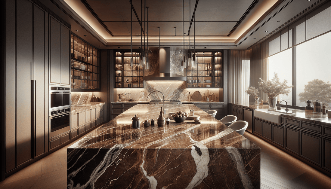 Elegant Brown Marble Kitchen Countertops: Ultimate Guide for Professionals - Z Boutique by Marble Couture