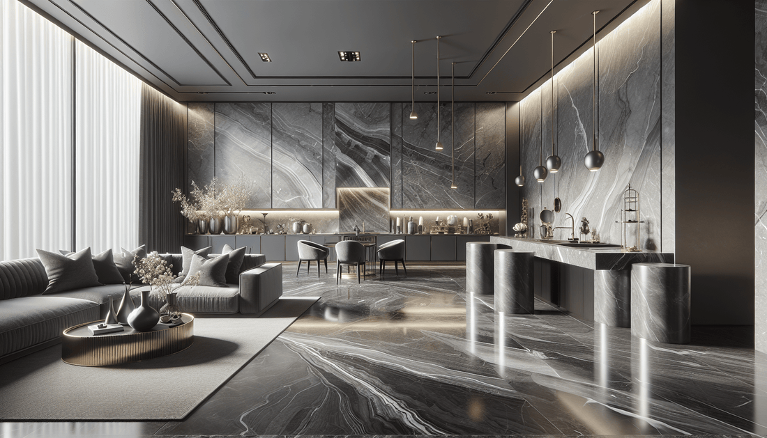 Elegant Gray Marble Slabs: Perfect Choice for Sophisticated Interiors - Z Boutique by Marble Couture