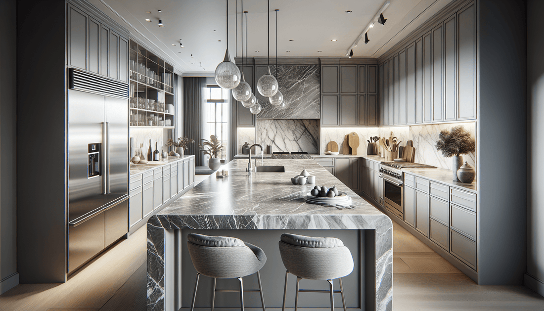Elegant Grey Marble Kitchen Countertops: A Guide for Professionals - Z Boutique by Marble Couture