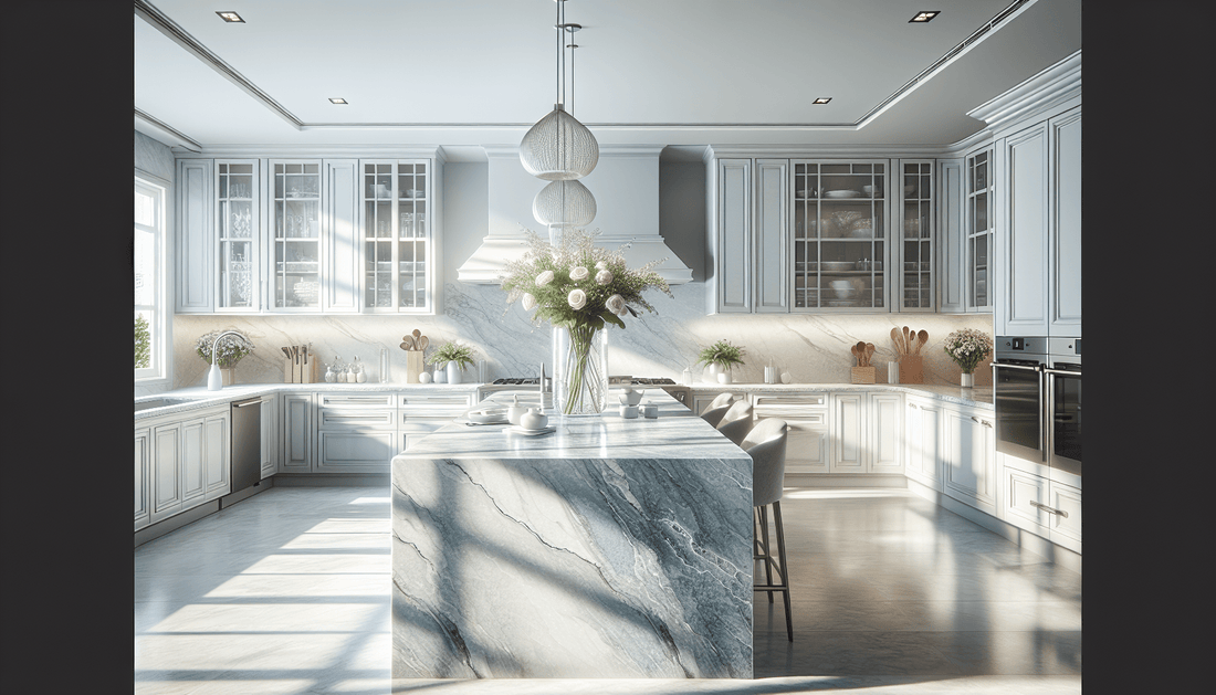 Elegant Light Blue Granite Countertops: Transform Your Space with Zicana - Z Boutique by Marble Couture
