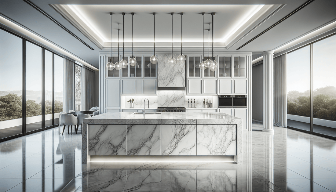 Elevate Interiors with Premium Super White Granite Countertops - Z Boutique by Marble Couture