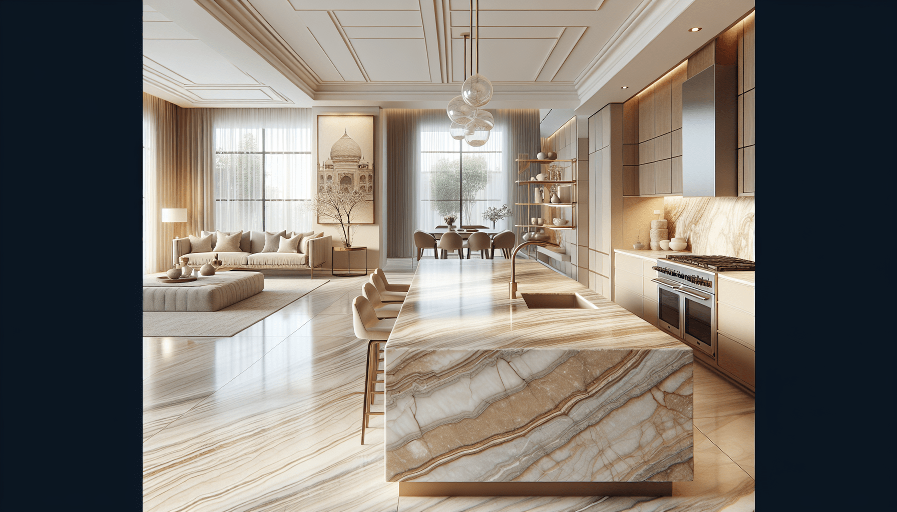 Elevate Interiors with Taj Mahal Quartzite Countertops and Slabs – Z ...