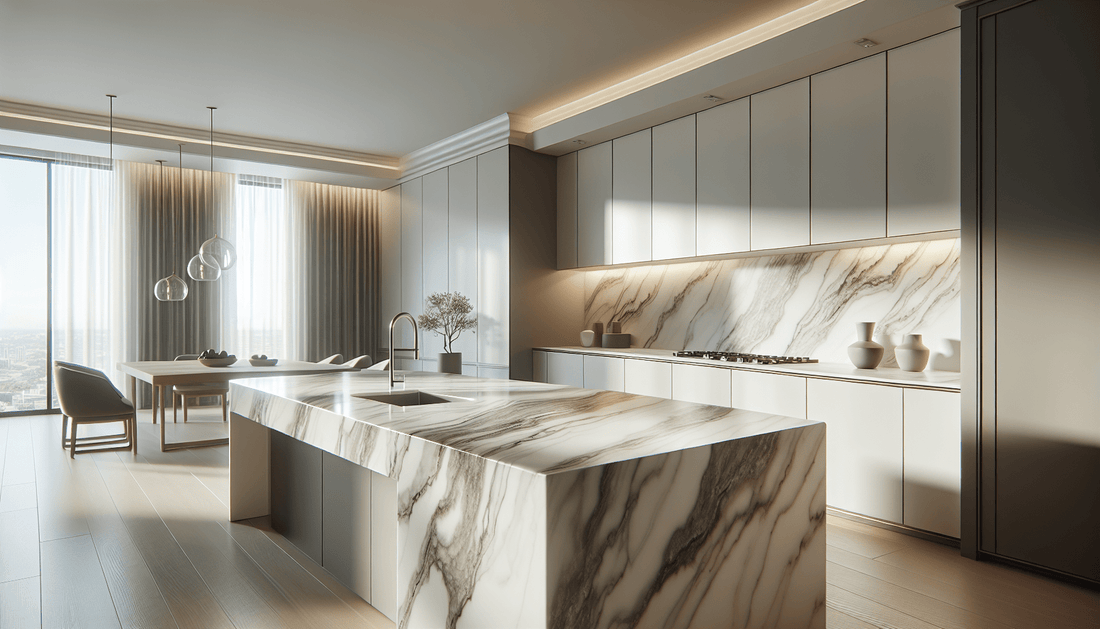 Elevate Interiors with Timeless Calacatta Ultra Quartz Elegance - Z Boutique by Marble Couture