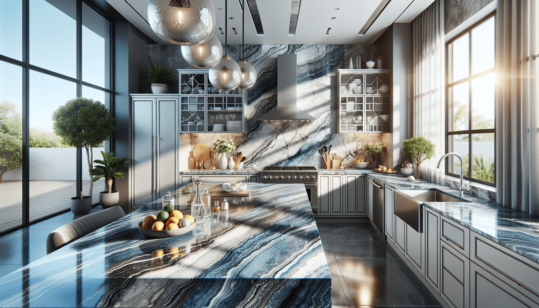 Elevate Kitchens with River Blue Granite Countertops – Zicana Boutique