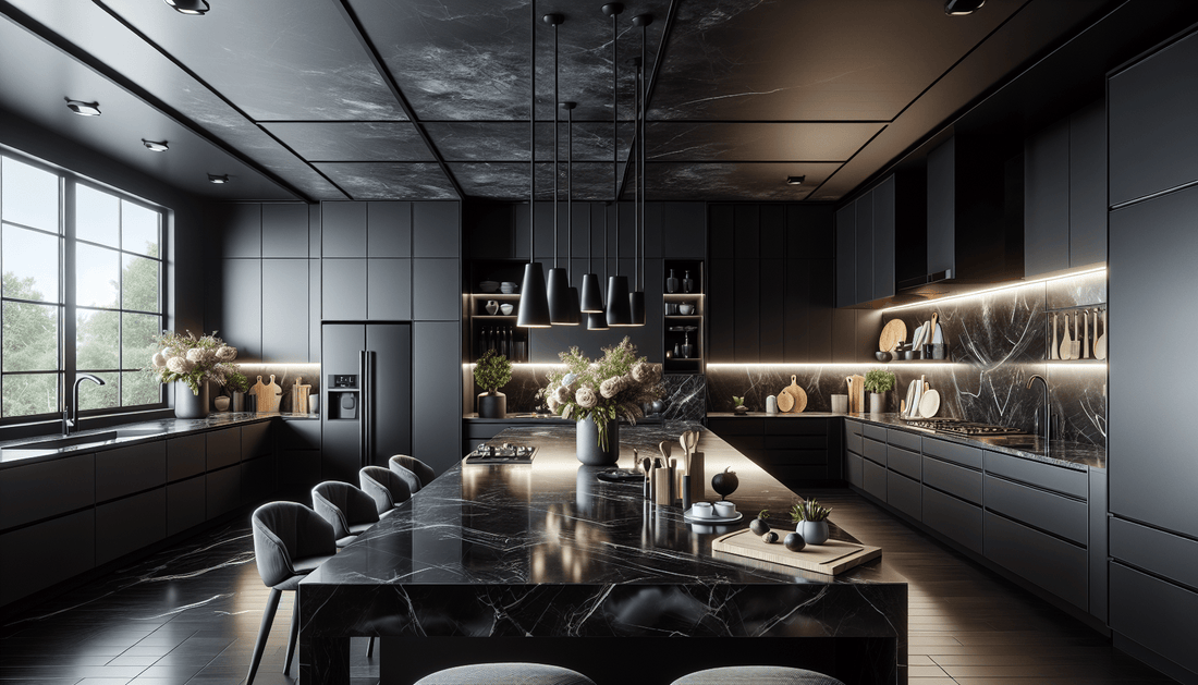 Elevate Kitchens with Sleek Black Marble Countertops - Z Boutique by Marble Couture