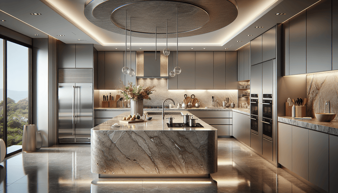 Elevate Spaces: Grey Brown Granite Countertops for Luxury Homes - Z Boutique by Marble Couture