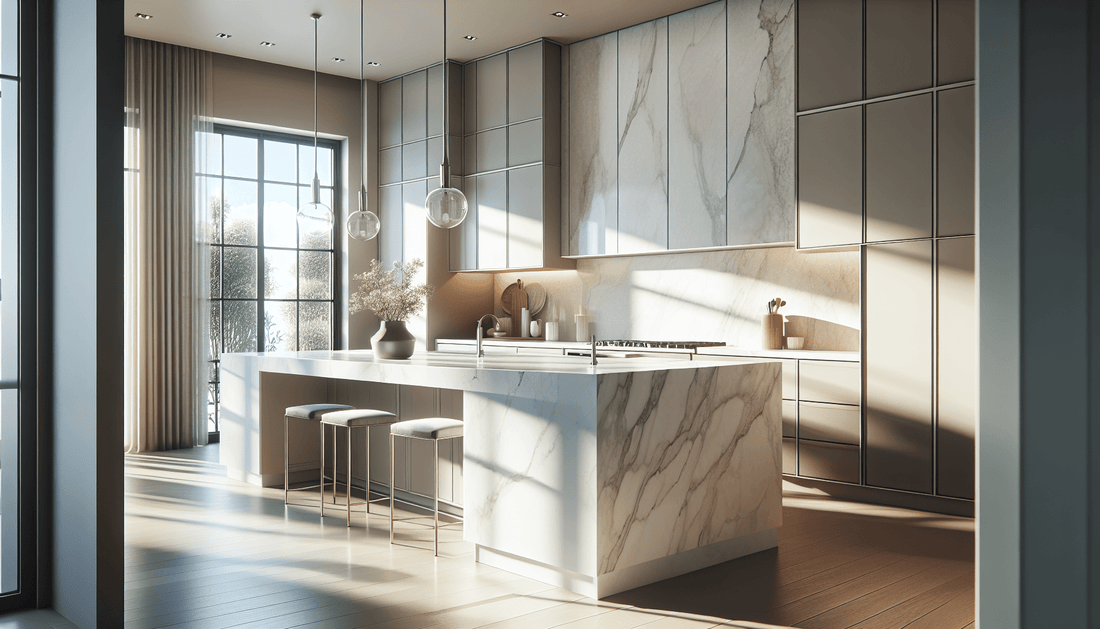 Elevate Spaces with Calacatta Arno Quartz Countertop Elegance - Z Boutique by Marble Couture