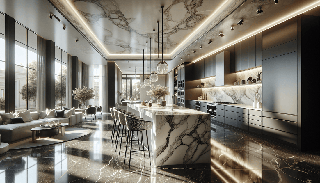 Elevate Spaces with Crystal White Quartzite Countertops - Z Boutique by Marble Couture