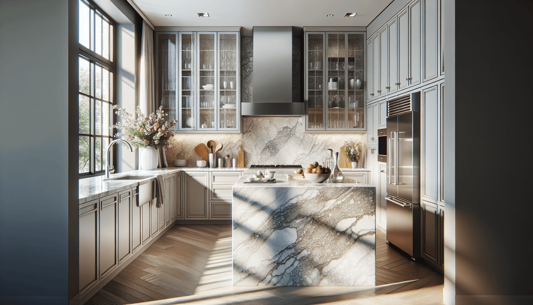 Elevate Spaces with Delicatus White Granite Countertops - Z Boutique by Marble Couture
