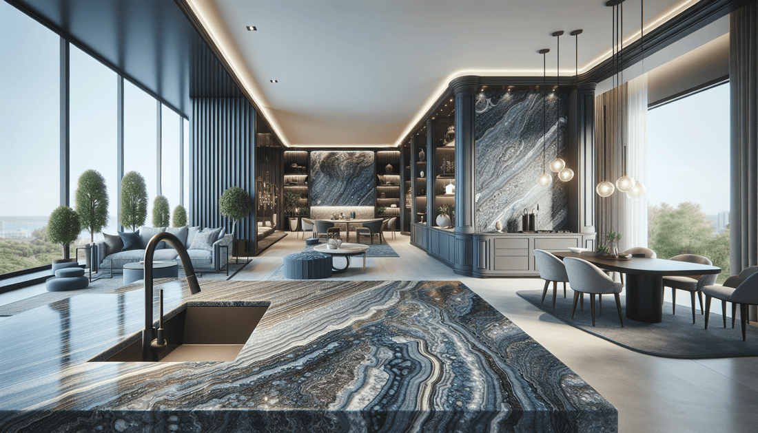 "Elevate Spaces with Luxurious Blue Stone Granite Solutions" - Z Boutique by Marble Couture