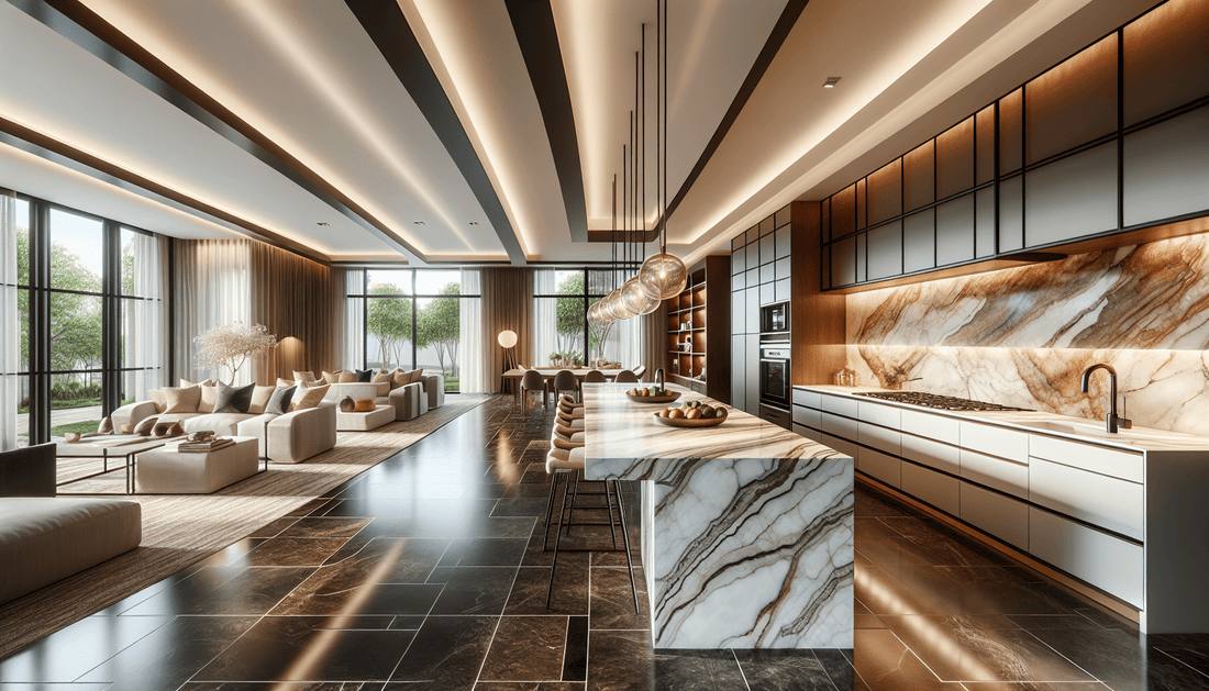 Elevate Spaces with MSI Atlanta Countertops and Tile Flooring - Z Boutique by Marble Couture