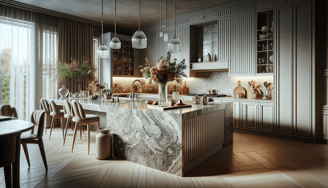 Elevate Spaces with Silver Pearl Granite Countertop Elegance - Z Boutique by Marble Couture