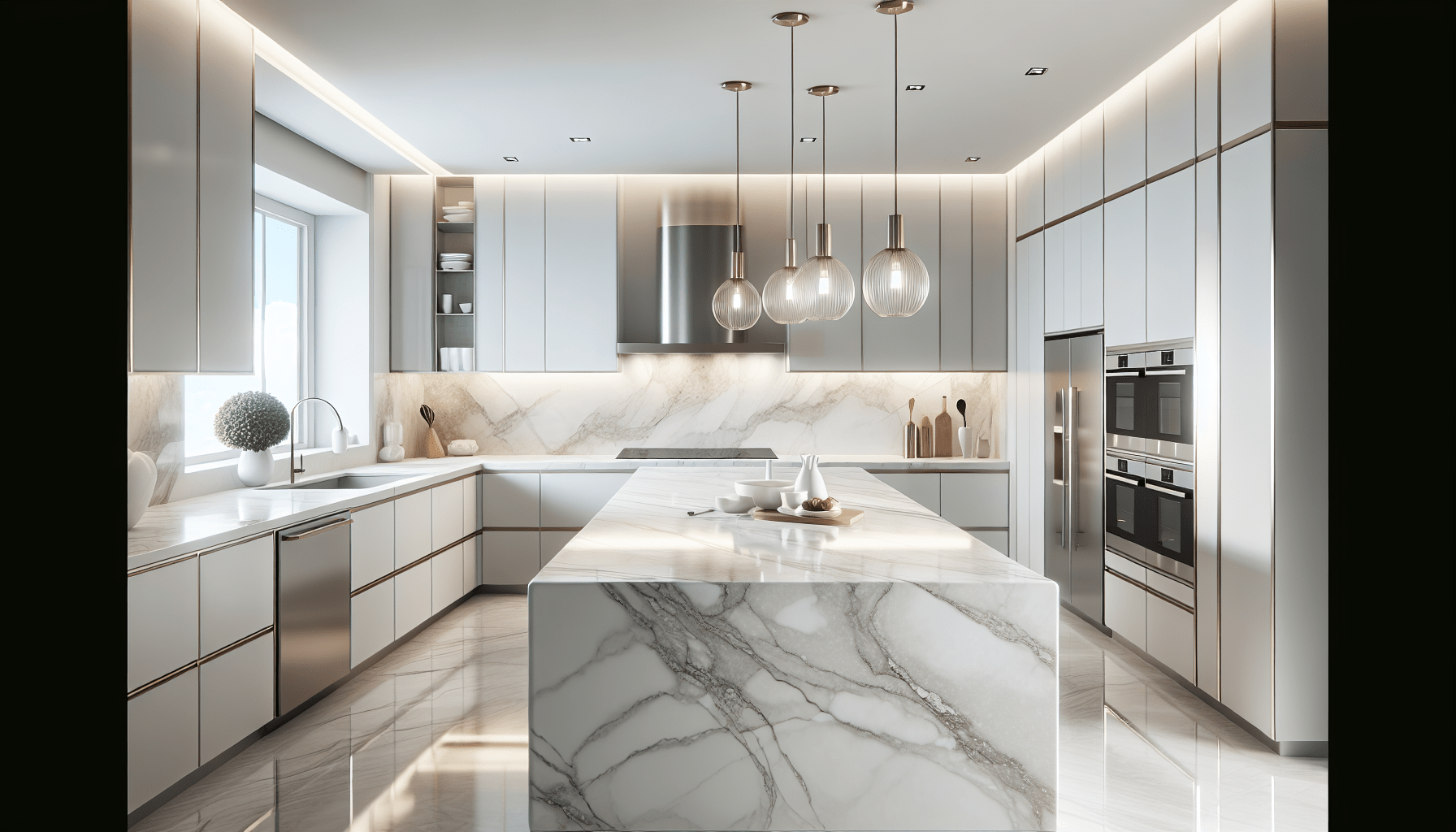 Elevate Spaces with White Lux Quartzite Countertops – Zicana Boutique