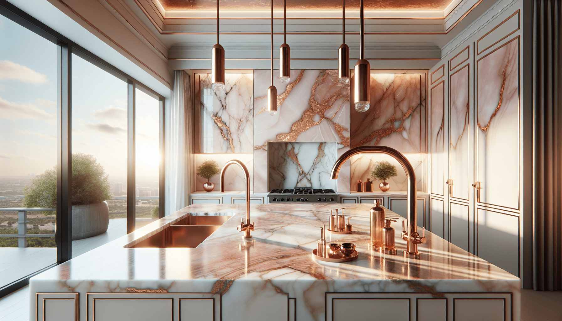 Elevate Spaces with Zicana's Luxurious Pink Marble Countertops β Z ...