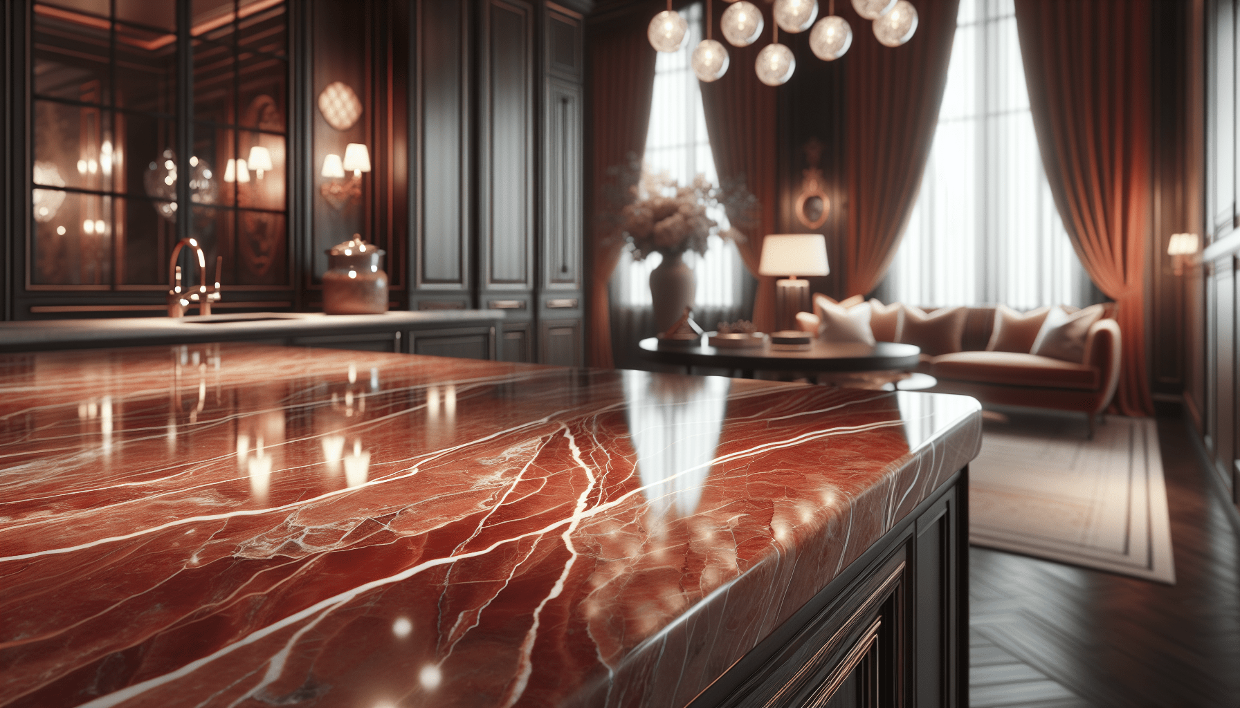 Elevate Spaces with Zicana's Luxurious Red Marble Countertops – Zicana ...