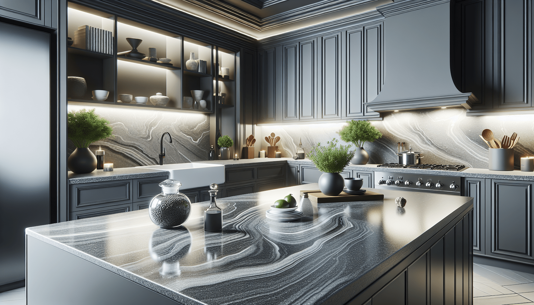 Elevate Your Space with Stunning Gray Quartz Countertops – Zicana Boutique