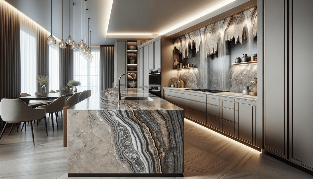 Enhance Elegance with Waterfall Granite Edge Countertops - Z Boutique by Marble Couture