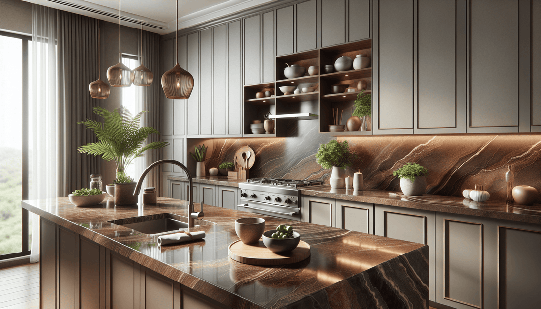 Enhance Spaces with Brown Quartz Countertops: Durable Elegance - Z Boutique by Marble Couture