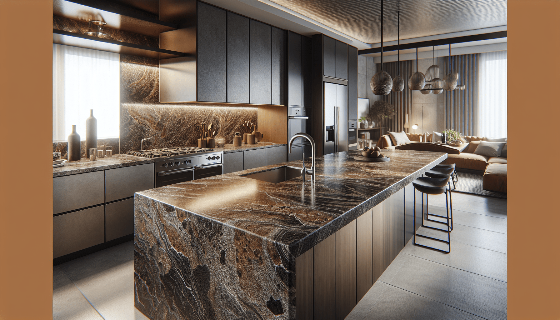 Enhance Spaces with Granite Leather Finish Countertops – Zicana Boutique