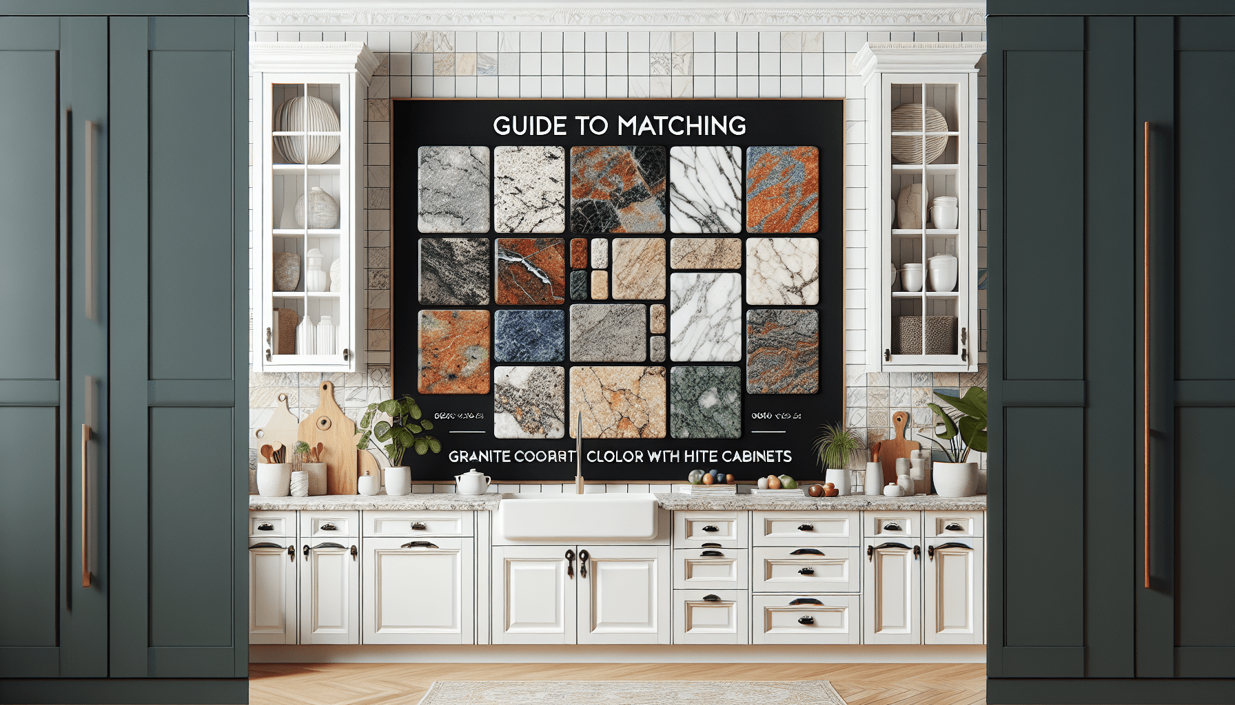 Guide to Matching Granite Countertop Colors with White Cabinets ...