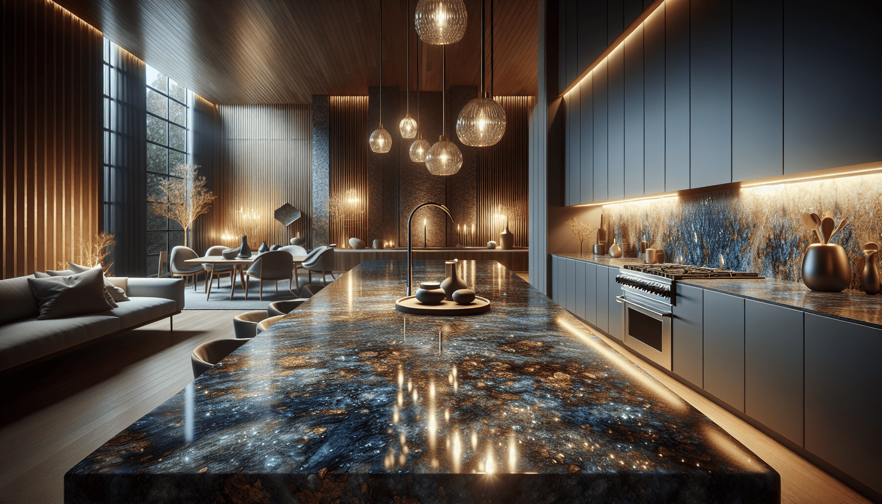 Lumerian Design Lemurian Blue Granite: Elevate Luxury Designs with Timeless Elegance ...