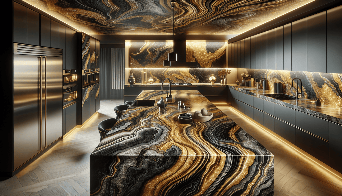 Magma Gold Granite Countertops: Luxe Elegance for Discerning Spaces - Z Boutique by Marble Couture
