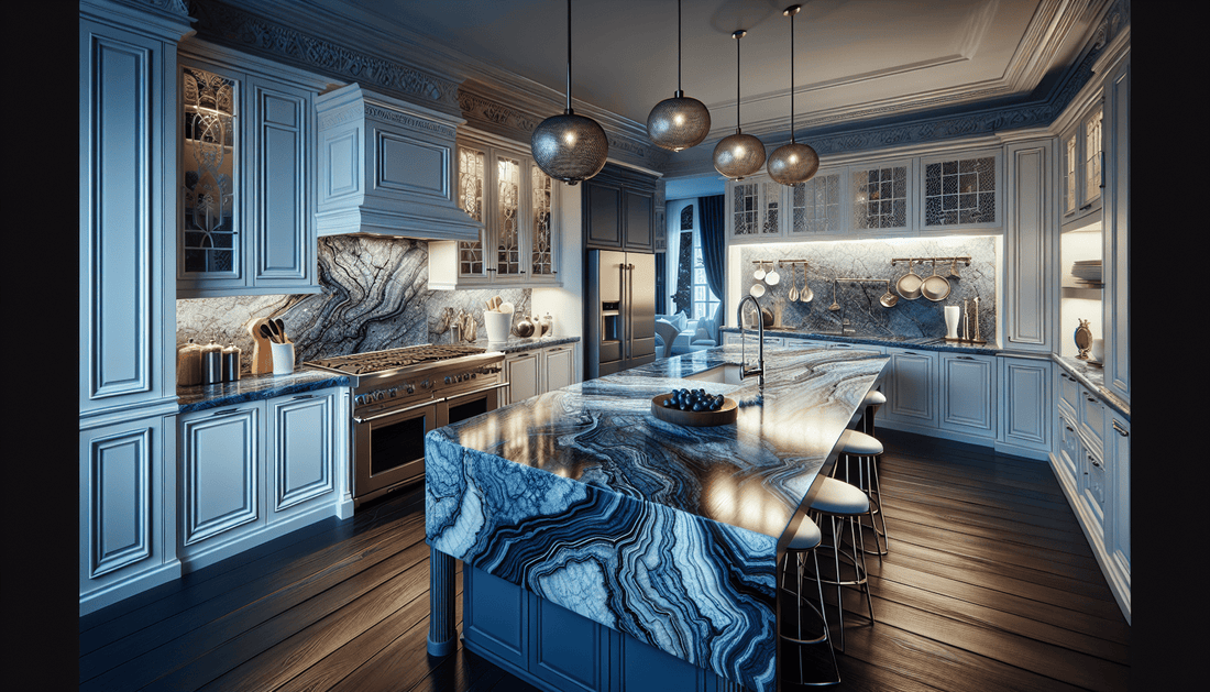 Stunning Blue Granite Countertop Colors for Luxury Home Design. - Z Boutique by Marble Couture