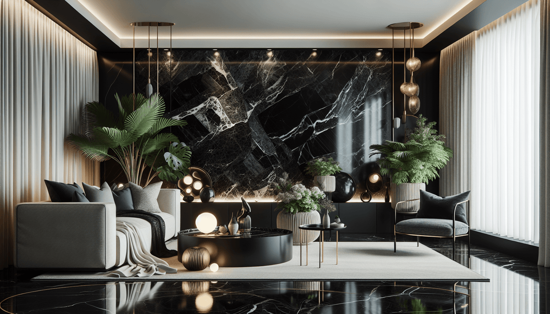 Transform Your Space with Elegant Black Marble Stones - Z Boutique by Marble Couture