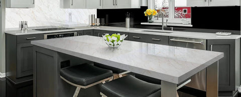 Calacatta Bianco Raphael Quartz - Zicana Boutique - 2
