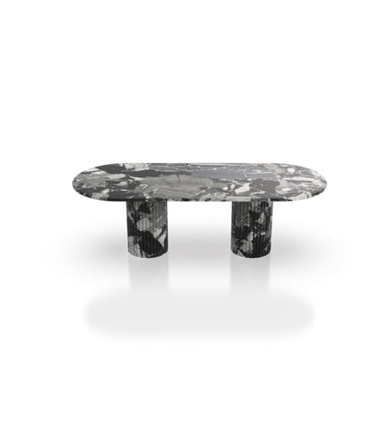 Elisa Deux Oval Dining Table - Zicana Boutique - 3