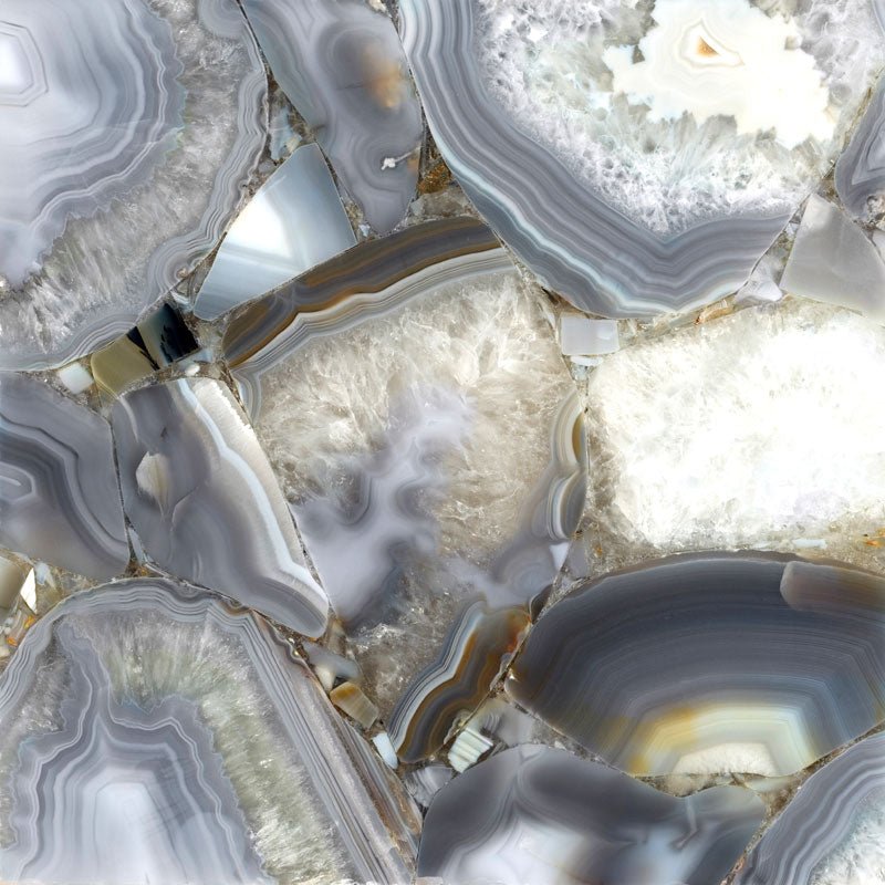 Grey Agate Precious Stone - Zicana Boutique - 1